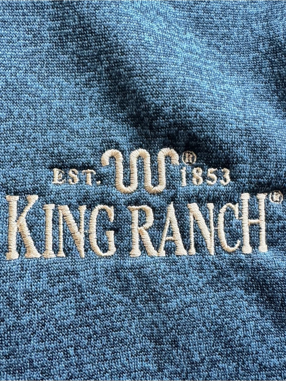 King Ranch Men's Navy Full-Zip Sweater Jacket - Picture 4 of 5